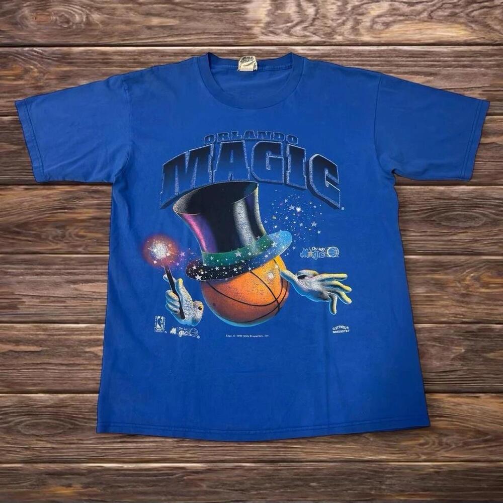 1993 Nutmeg Mills Top Hat Orlando Magic Size Xl T Shirt Basketball 2